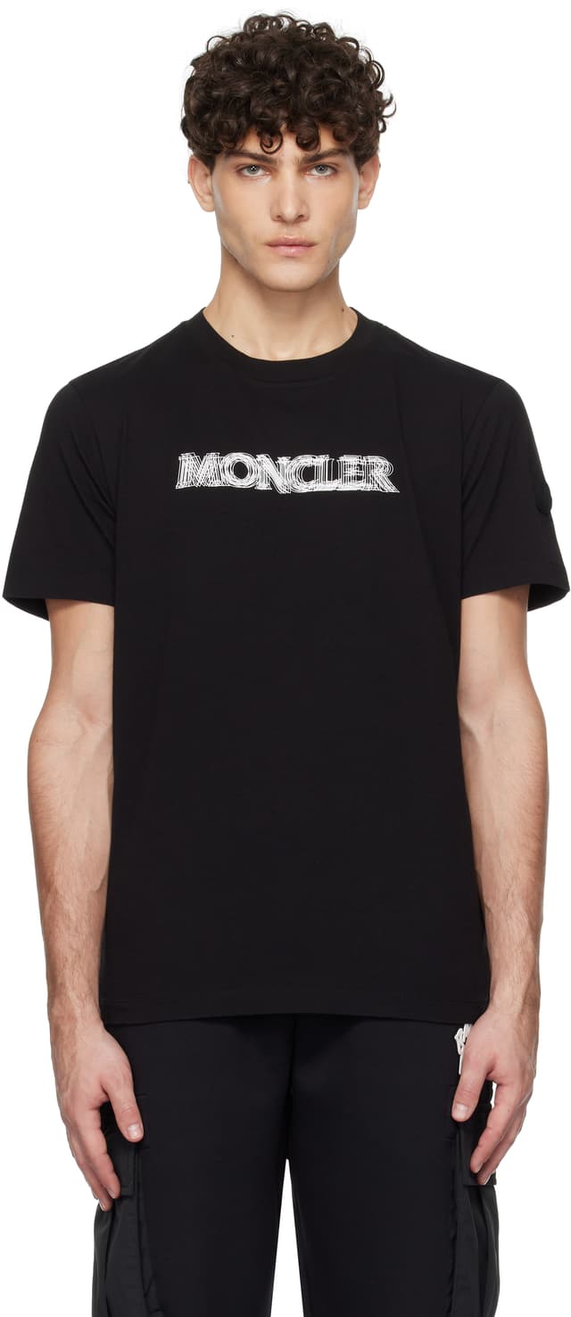Moncler black T-shirt look