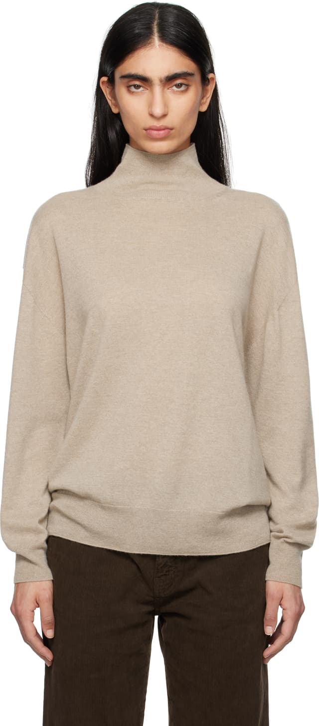 The Row neutral turtleneck look